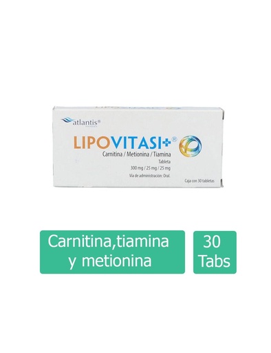 [7501188801272] Lipovitasi Oral 300/25/25 Mg 30 Tabletas 