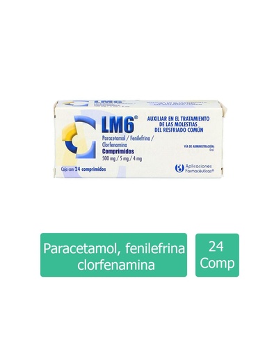 [7501070903787] Lm6 0.5/0.005/0.004 G 24 Comprimidos 