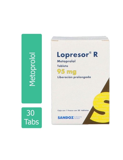 [7502216935235] Lopresor R 95 Mg 20 Tabletas 
