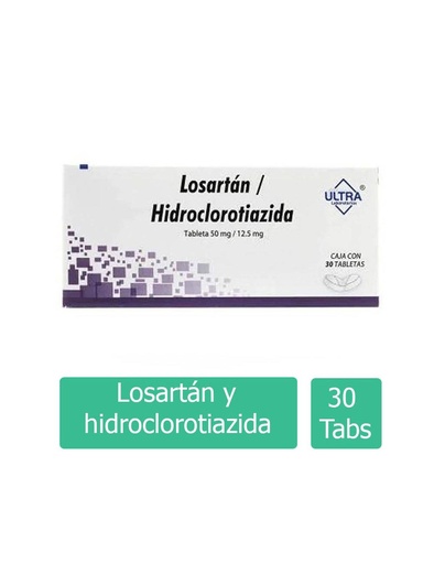 [7502216795204] Losartán / Hidroclorotiazida 50 Mg / 12.5 Mg Caja Con 30 Tabletas