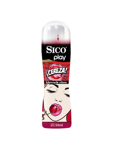 [7501058793232] Lubricante Íntimo Sico Play Sabor Cereza Con 50 Ml