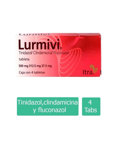 [7501314705573] Lurmivi 500 / 312.5 / 37.5 Mg 4 Tabletas 