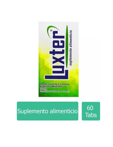 [736085214482] Luxter Suplemento Alimenticio Caja Con Frasco Con 60 Tabletas