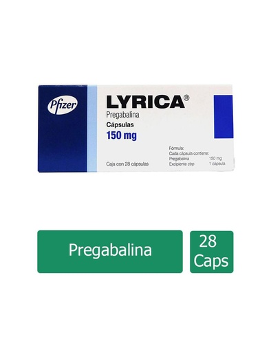 [7501287670335] Lyrica 150 Mg 28 Cápsulas 