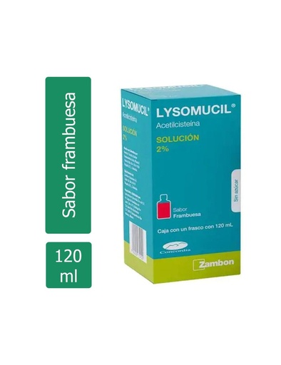 [7502209710122] Lysomucil 2 % Frambuesa Solución 120 Ml 