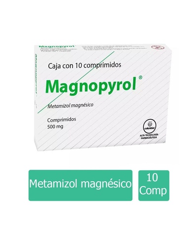 [7506400900238] Magnopyrol 500 Mg 10 Comprimidos 