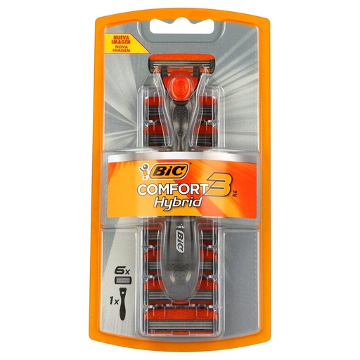 [70330722620] Máquina Bic Hybrid Advance 6 Repuestos 