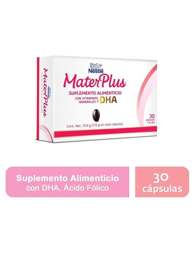 [7501058624017] Materplus Dha Suplemento Alimenticio Caja Con 30 Cápsulas