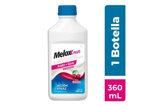 [7501072310392] Melox Plus Cereza Suspensión 360 Ml 