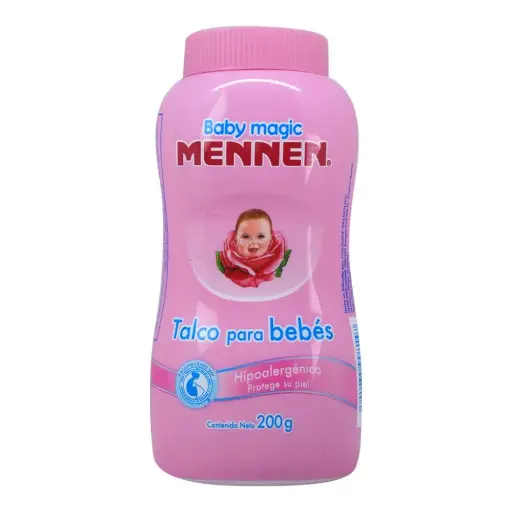 [7501035908147] Mennen Baby Mennen Talco Para Bebés Rosa Frasco Con 200 G