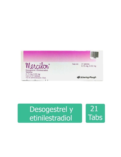 [7501409201539] Mercilon 0.15/0.02 Mg 21 Tabletas 