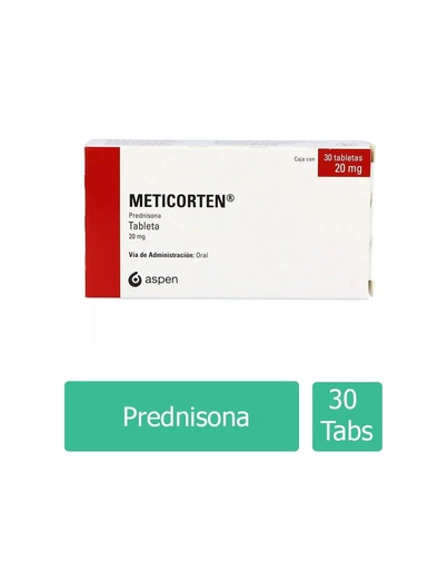 [7502209852426] Meticorten 20 Mg 30 Tabletas 