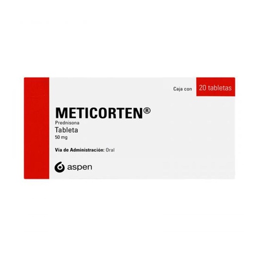 [7502209852440] Meticorten 50 Mg 20 Tabletas 