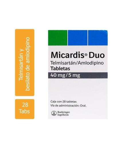 [7501037920161] Micardis 40/5 Mg Dúo 28 Tabletas 