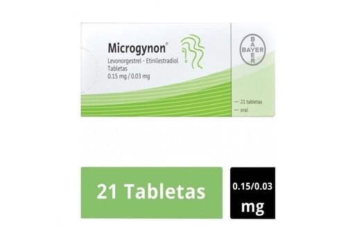 [7501303444001] Microgynon 0.15/0.03 Mg 21 Tabletas 