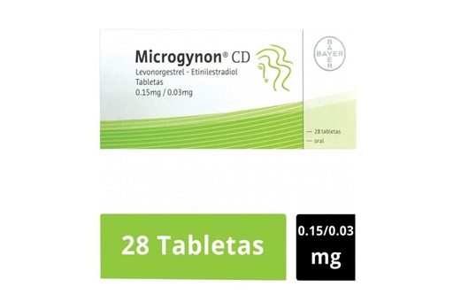 [7501303443509] Microgynon CD 0.15/0.03 Mg 28 Tabletas 