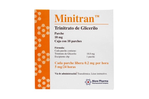 [891671002215] Minitran 18 Mg 5 Mg/24Hrs 10 Parches 
