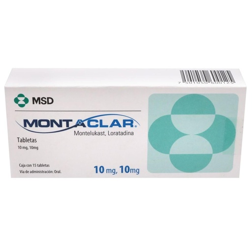 [7501050600125] Montaclar 10/10 Mg 15 Tabletas 