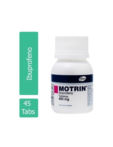 [7501287627513] Motrin 400 Mg 45 Grageas 