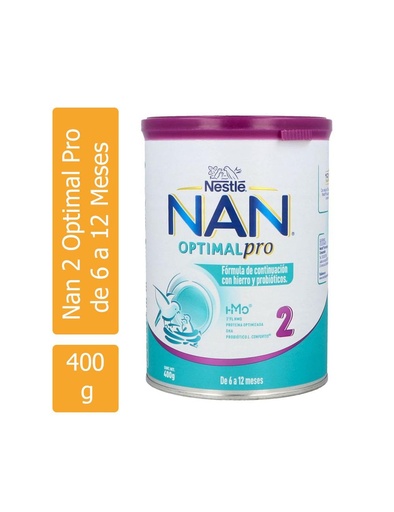 [7501058623195] Nan 2 Optimal Pro De 6 A 12 Meses Lata Con Polvo De 400 G