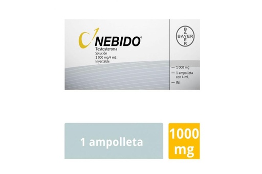 [7501303451573] Nebido 1000 Mg 1 Ampolleta 4 Ml 