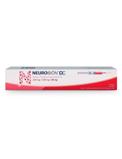 [7501298223810] Neurobión DC 100/100/25 Mg Inyectable 1 Jeringa 2 Ml 