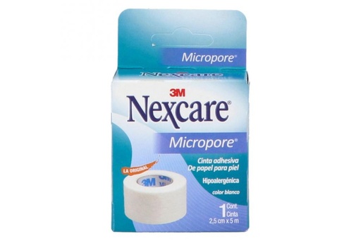 [7501023104018] Cinta Micropore Econopack Blanco 2.5 Cm X 5 M 