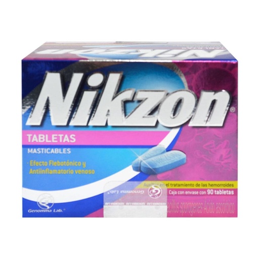 [650240001314] Nikzon Masticable 90 Tabletas 