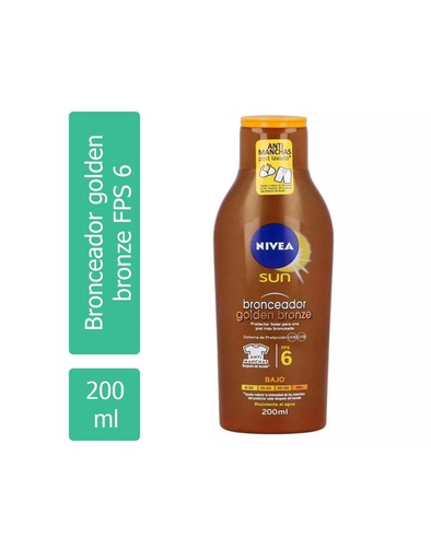 [4005808944774] Bronceador Nivea Sun Golden Bronze FPS6 200 Ml 