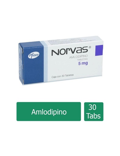 [7501287670038] Norvas 5 Mg 30 Tabletas 