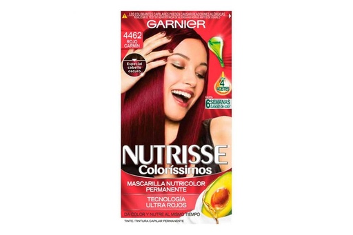 [7509552910315] Tinte Garnier Nutrisse Coloríssimos 4462 Rojo Carmín 