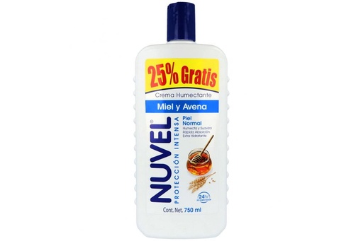 [7501082721676] Crema Nuvel Miel/Avena 750 Ml + 25% 