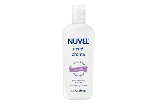 [7501082780581] Crema Nuvel Suavidad Para Bebé 250 Ml 
