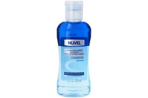 [7501082721294] Desmaquillante Nuvel Bifaásico Rostro / Ojos 125 Ml 