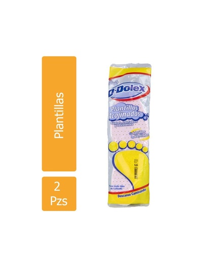 [7501361140068] O-Dolex Plantillas Acojinadas No.6 Bolsa Con 1 Par