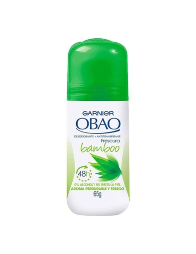 [7501839107852] Desodorante Garnier Obao Frescura Bamboo Rollo On 65 G 