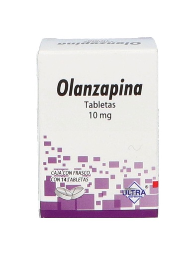 [7502216796874] Olanzapina 10 Mg 14 Tabletas Genérico Ultra Lab 