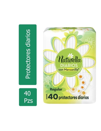 [7590002046234] Panty Protector Naturella Manzanilla 40 Piezas 