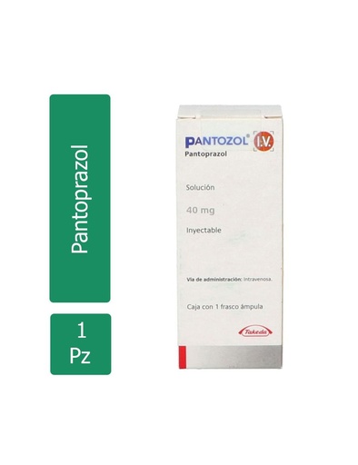 [7501092771975] Pantozol I.V. 40 Mg Solución Inyectable Ampolleta Frasco Ámpula 10 Ml 