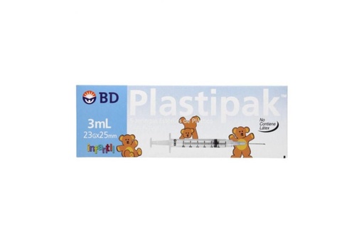 [7501073025431] Jeringa Desechable BD 3 Ml 23 G X 32 Mm 5 Piezas 