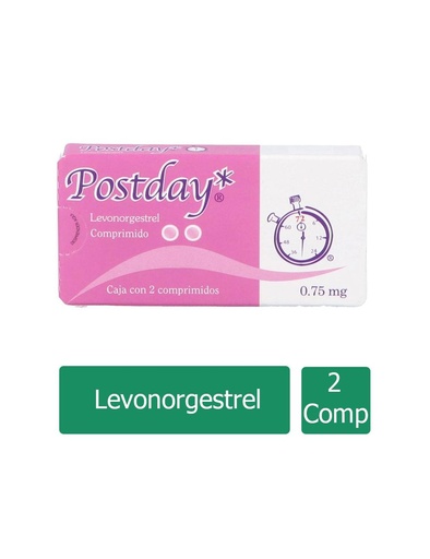 [7501249605634] Postday 0.75 Mg 2 Comprimidos 