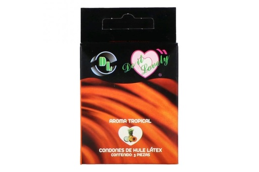 [7501128105064] Preservativo DL Tropical 3 Piezas 