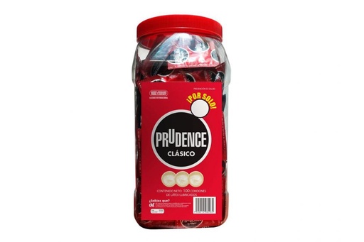 [7502214982965] Preservativo Prudence Clásico Vitrolero 100 Condones 