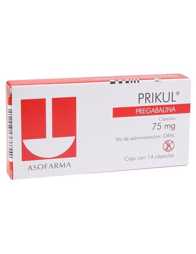 [7841141003801] Prikul 75 Mg 14 Cápsulas 
