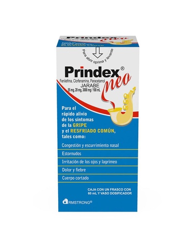 [7501089809643] Prindex Neo Jarabe 60 Ml Con Vaso Dosificador 