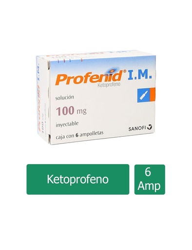 [7501072340313] Profenid IM 100 Mg Solución Inyectable 6 Ampolletas 2 Ml 
