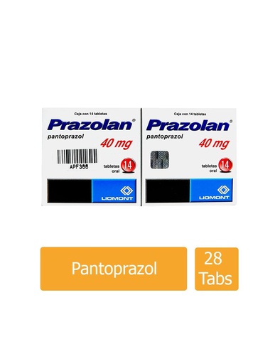 [7501299303474] Prazolan Dual 40 Mg 14 Tabletas 