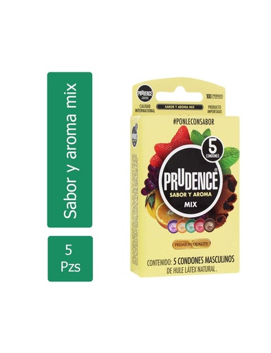 [7502214982811] Preservativo Prudence Aroma Surt 5 Condones 