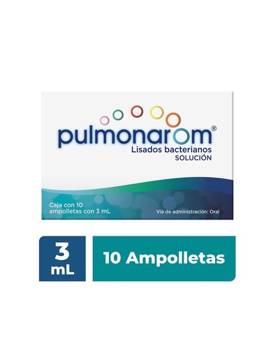 [7501159551014] Pulmonarom Lisados Bacterianos 10 Ampolletas Con 3Ml 