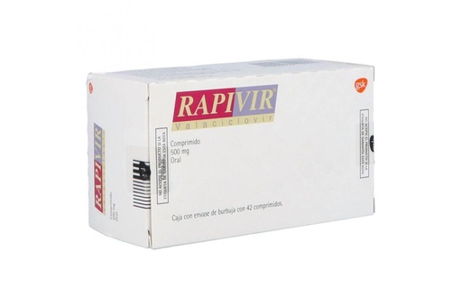 [7501043100571] Rapivir 500 Mg 42 Tabletas 